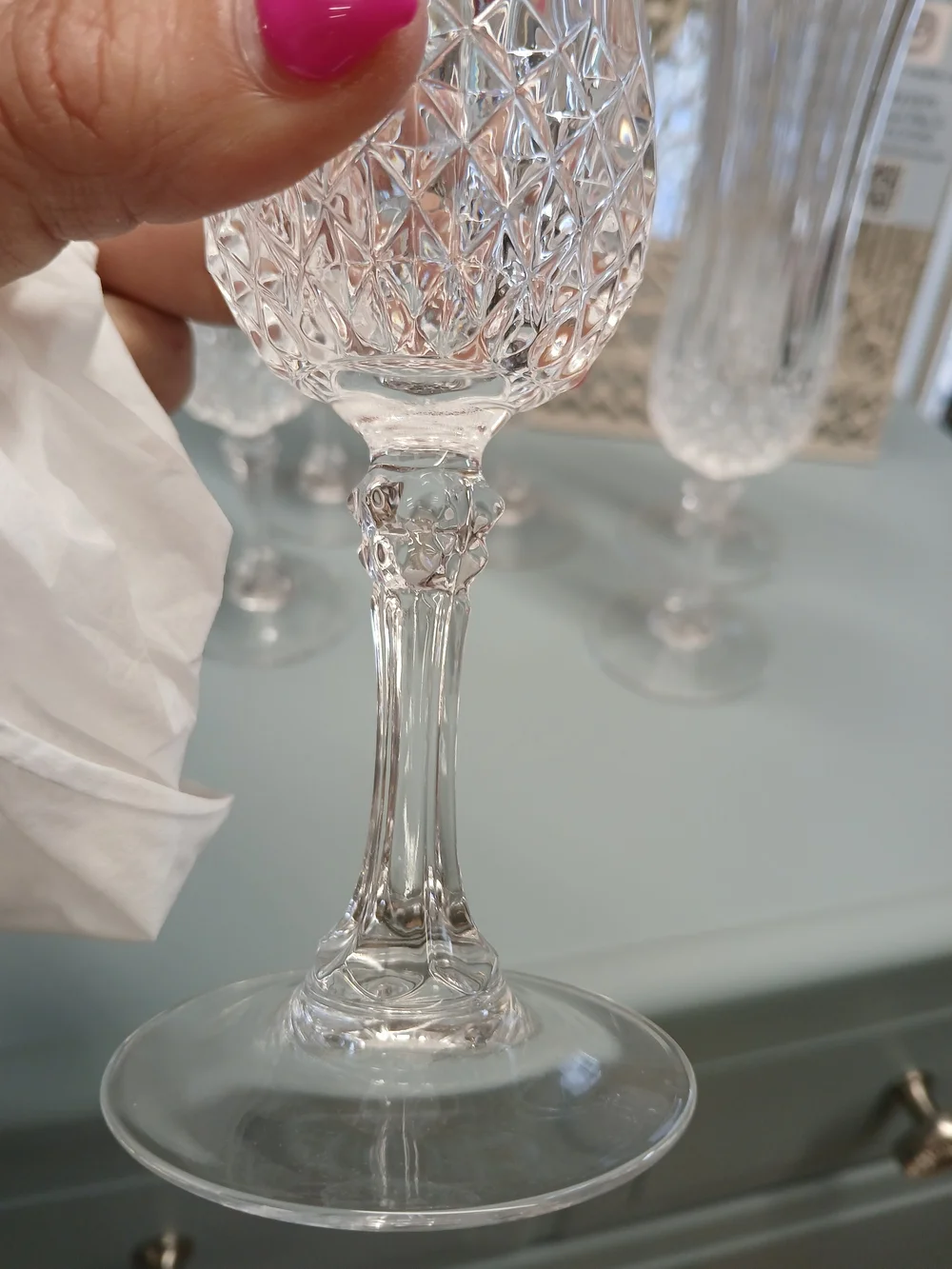 Vintage Crystal Fluted Champagne Flutes – Clear (Set of 6)